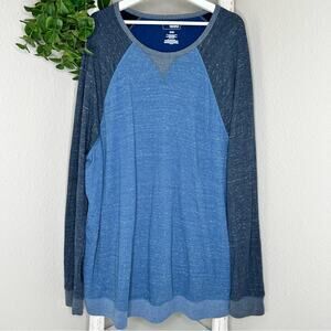 Sonoma Goods For Life Mens 3XB Double Knit Long‎ Sleeve Raglan T-Shirt